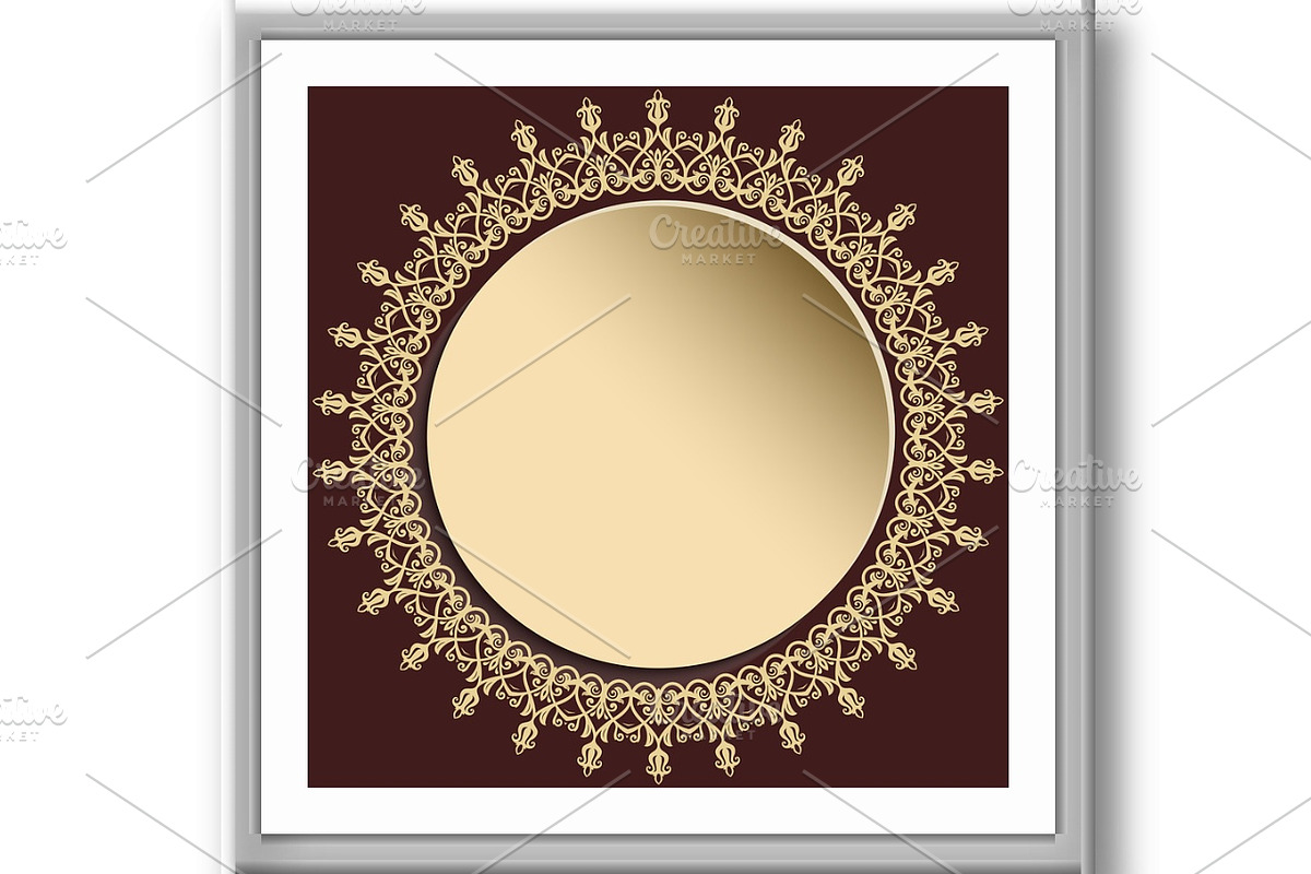 Winter Vector Round Frame With, an Illustration by FineArtStudio (Photo 2 of 3)