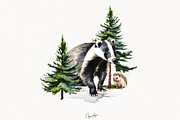 Winterfall watercolor collection, an Object Graphic by EasyArt (Thumbnail 10 of 10)