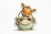 Whimsical Easter Reindeer Clipart, an Illustration by Craft Nest (Thumbnail 9 of 11)