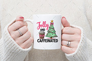 Jolly and Caffeinated Png, an Illustration by Watercolor design (Thumbnail 2 of 3)