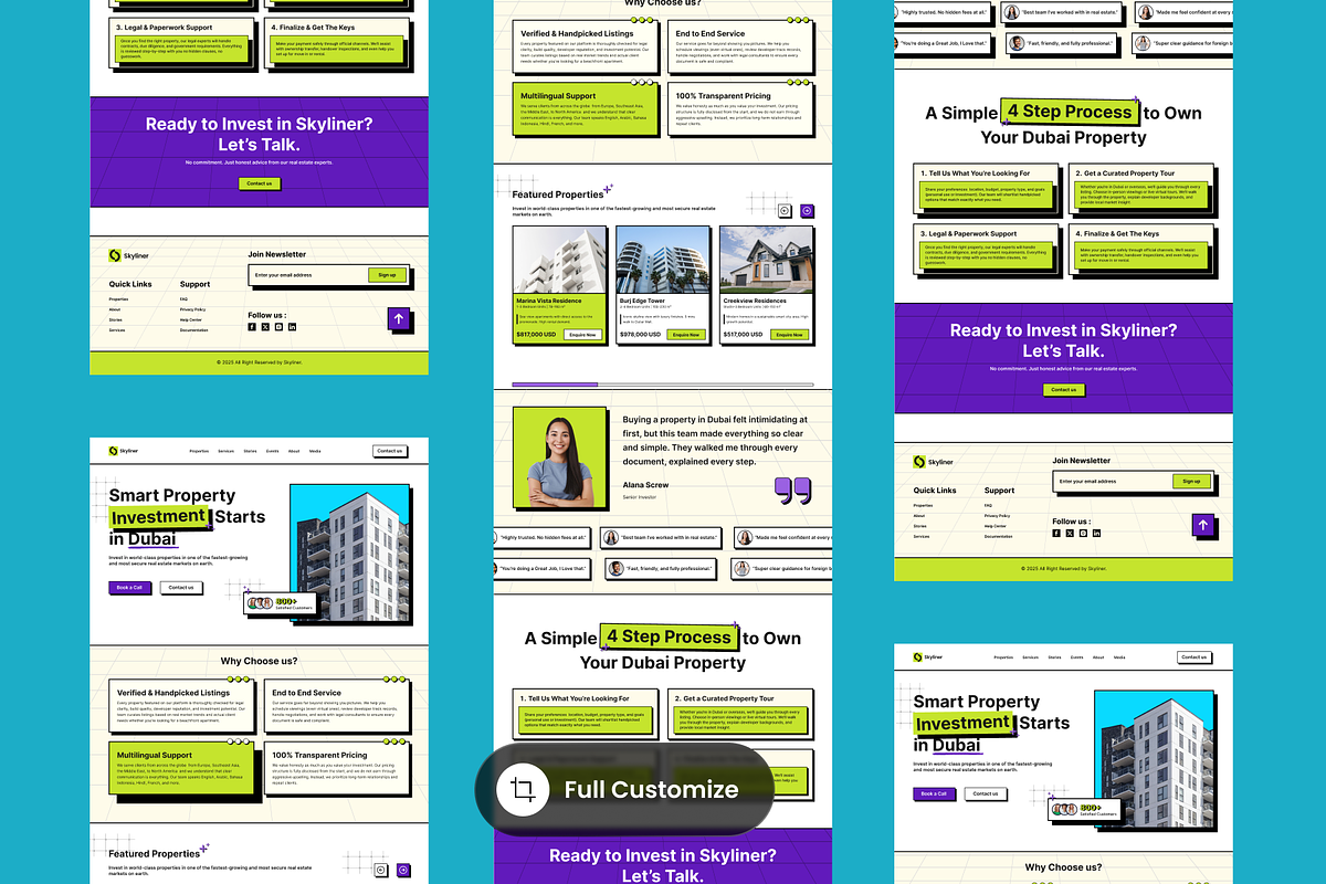 Skyliner - Real Estate Landing Page preview 3
