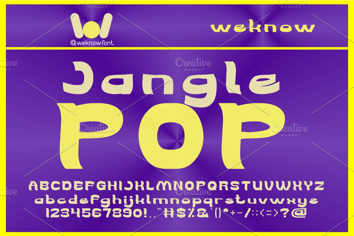 We Are The word font, a Font by weknow (Photo 5 of 5)