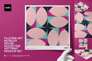 Fuji Fine Art Giclée Print Mockup, a Merchandise Mockup by creatsy5