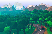Low Poly - 10 Super Rad Landscapes, a Graphic by suppply (Thumbnail 1 of 4)