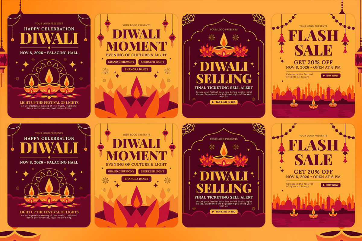 Diwali Instagram Post, a Social Media Template by Graphr (Photo 2 of 2)