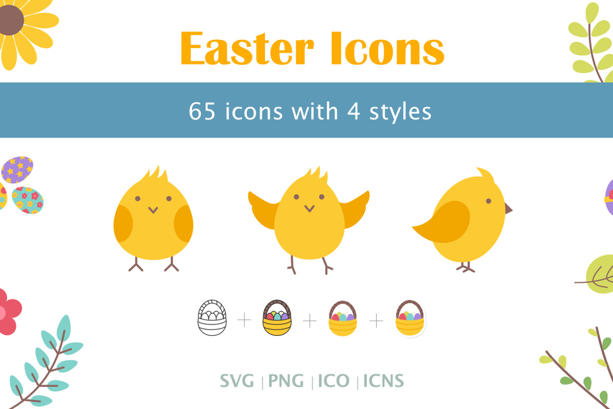 65 Easter Icons, an Icon by CustomIconDesign (Photo 1 of 5)