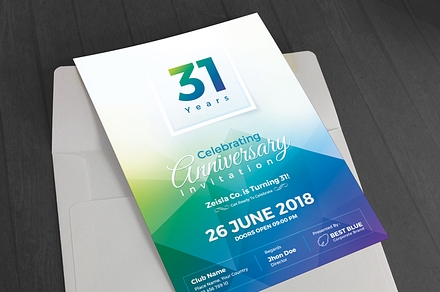 Anniversary Invitation, an Invitation Template by GenerousArt