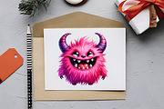 Cute Halloween Retro Monsters PNG, an Illustration by RobertsArt (Thumbnail 4 of 7)