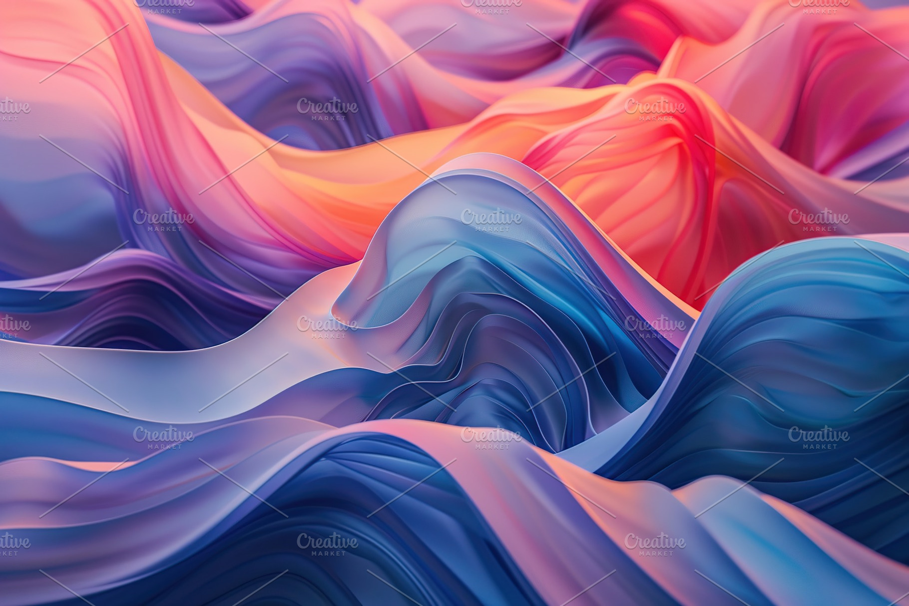Background of abstract colorful waves, an Abstract Photo by AlyaAnd