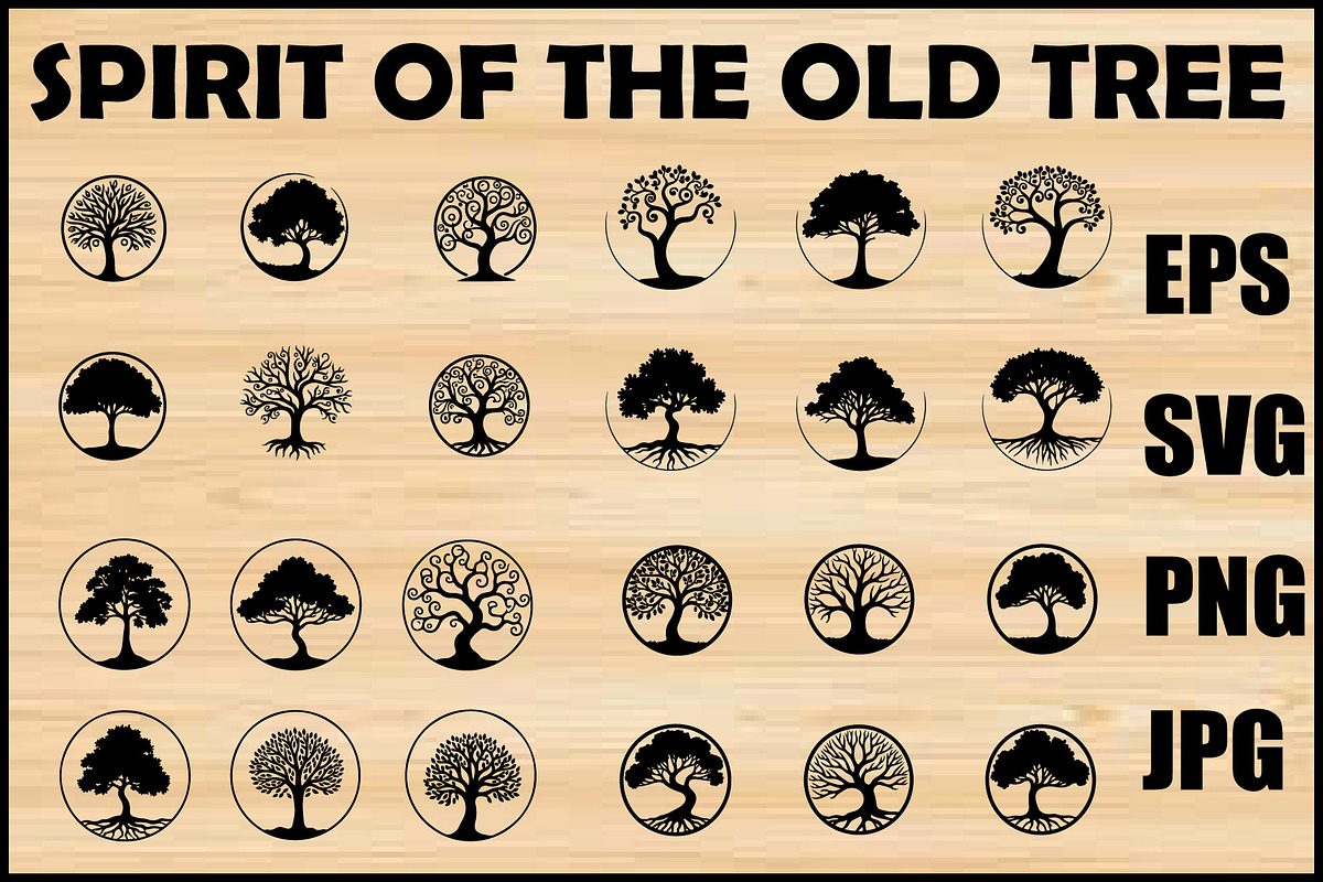 Ancient Tree Spirit Vector Set, an Object Graphic by Creativeshirt (Photo 1 of 5)