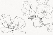 Procreate flower stamp, anemones, a Brush Add-On by AnnaPolitmerskaja (Thumbnail 3 of 6)