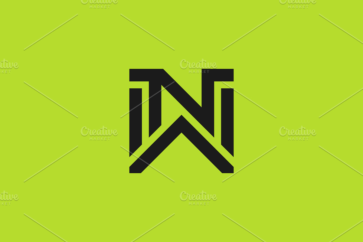 simple and bold letter NW or WN logo, a Branding & Logo Template by Rasagama Studio