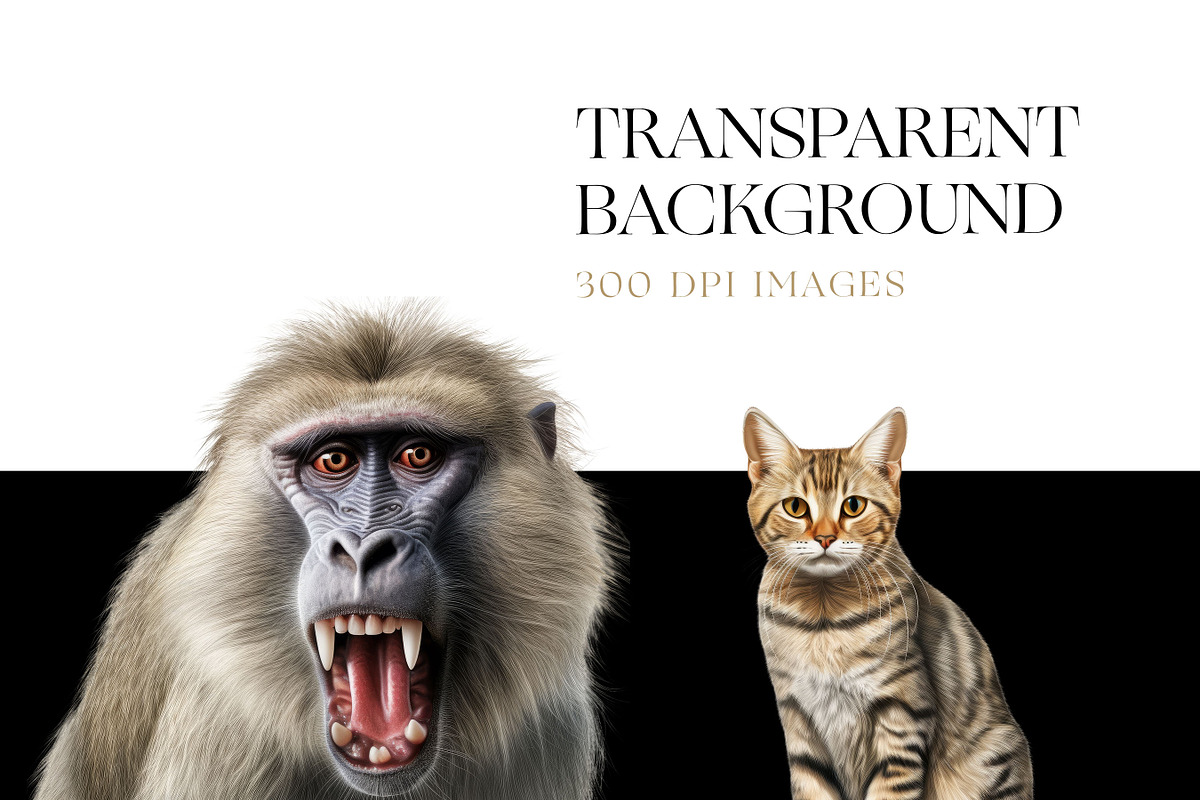 Realistic Animals Clipart, Lion PNG, an Animal Illustration by BrushstrokeArtGB (Photo 7 of 9)