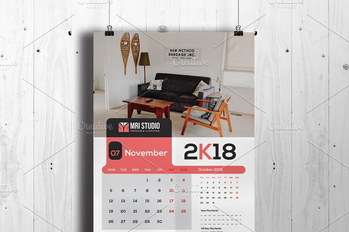 Calander Template, a Stationery Template by MRI STUDIO (Photo 11 of 12)