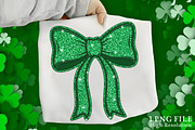 St. Patrick’s Day Glitter Bow PNG, an Illustration by Canvas Craft (Thumbnail 1 of 4)