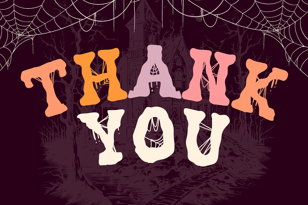 Haunted House is a Halloween font, a Serif Font by Brown Cupple (Photo 7 of 7)