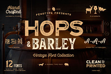 Hops And Barley font Collection