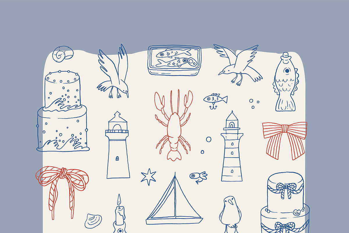Fishermancore aesthetic illustration, a Seasonal Illustration by Cute vector (Photo 3 of 17)