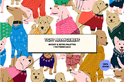 Dogs in Sweaters Seamless Patterns, a Pattern Graphic by Palette Pursuit (Thumbnail 3 of 14)