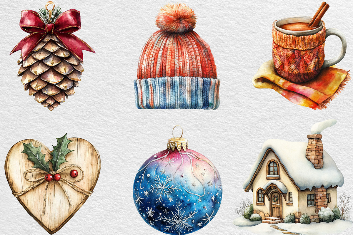 Cozy Christmas Charm Sublimation, an Illustration by Black Bird Studio (Photo 4 of 6)