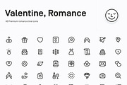 Valentine’s Day vector line icons, an Outline Icon by Myicons (Thumbnail 2 of 3)
