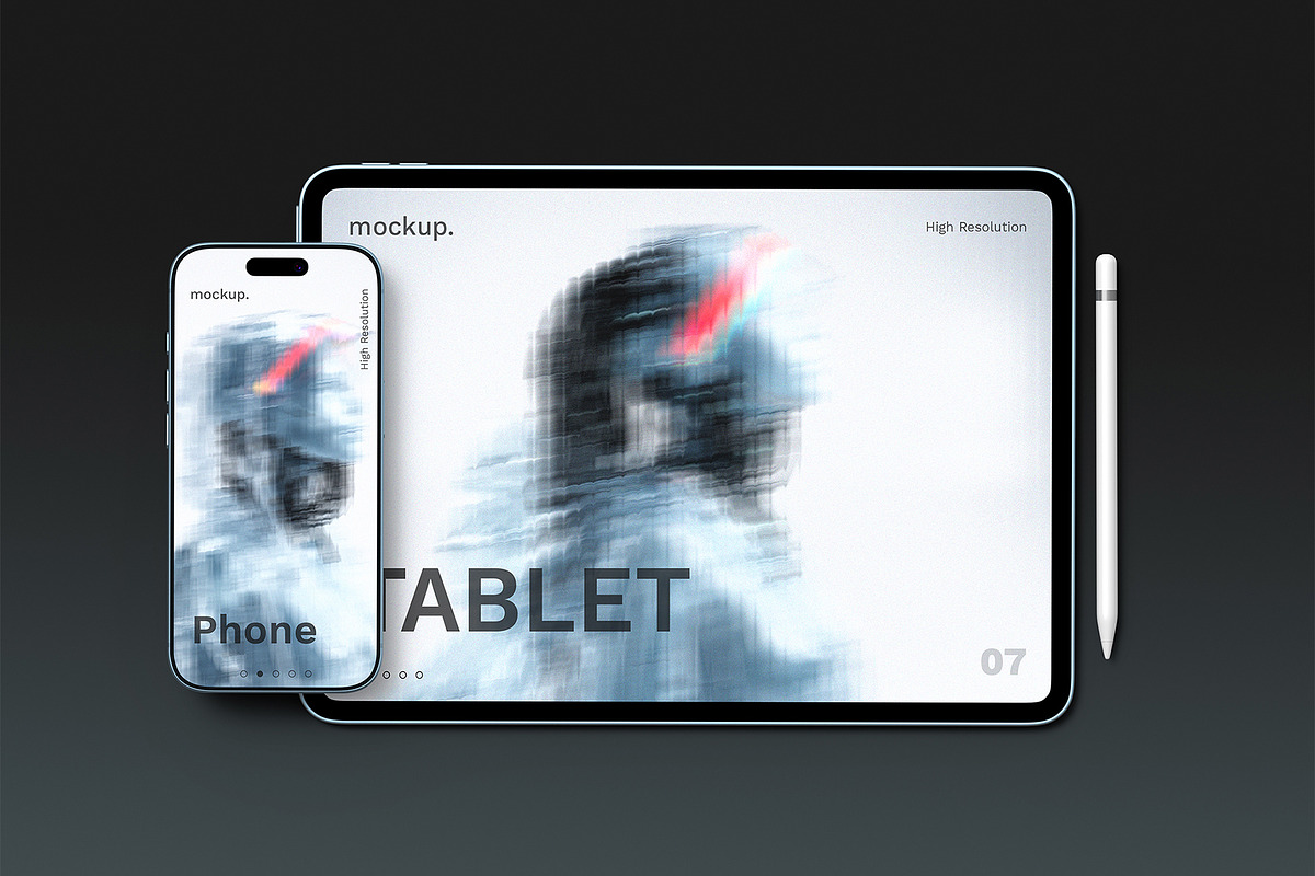 Tablet and Phone Screen Mockup, an iPad Mockup by graphypix (Photo 1 of 4)