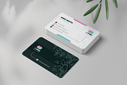 Clean Business Card Template, a Business Card Template by Cristal Pioneer (Thumbnail 1 of 5)