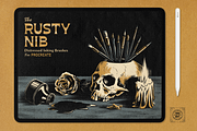 Rusty Nib Inkers for Procreate, a Brush Add-On by True Grit Texture Supply (Thumbnail 1 of 7)