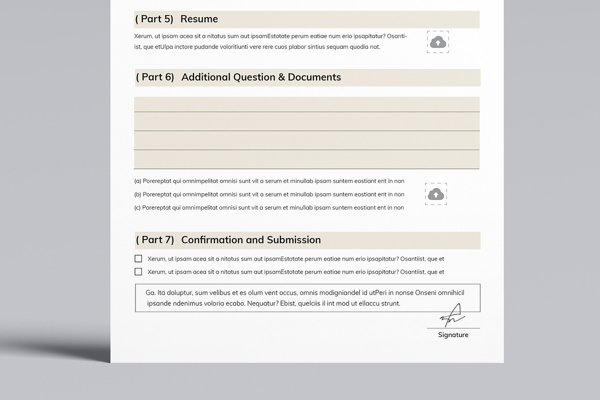 User Information Sheet Template, a Print Template by MightyDesign (Photo 5 of 8)
