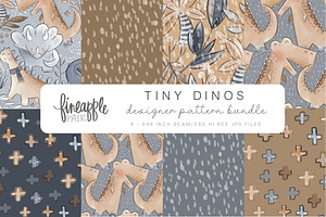 TINY DINOS PATTERN BUNDLE DH