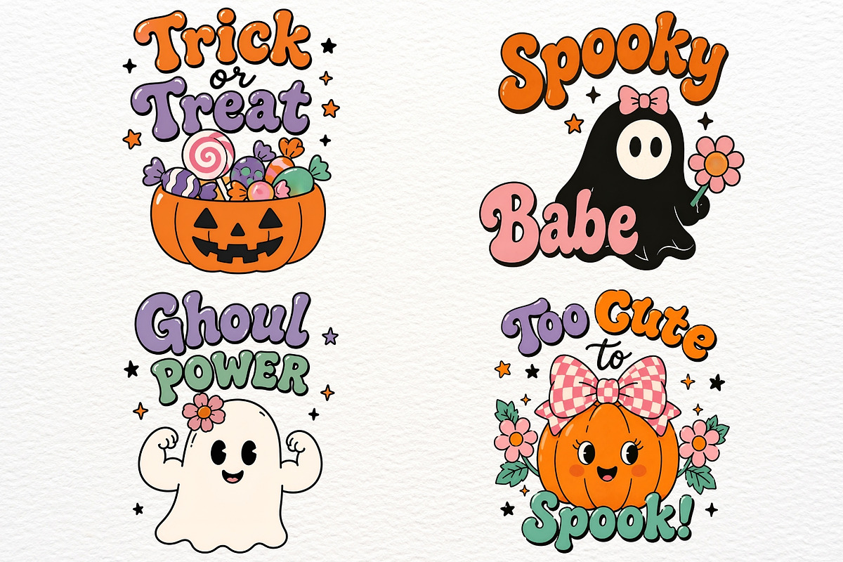 Halloween Ghost Clipart Spooky PNG, a Seasonal Illustration by SugarCloudStudioArt (Photo 4 of 5)