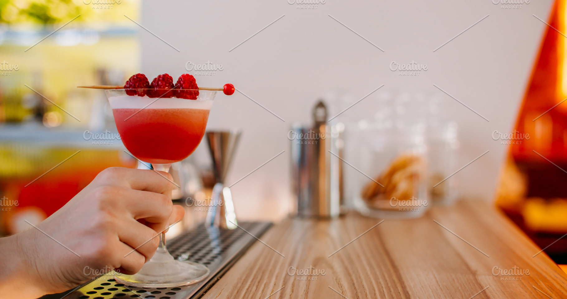 Cocktail bar barkeeper service hand, a Food & Drink Photo by Photo Drive Studio