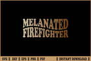 Black Melanated Firefighter SVG, an Illustration by Handy Arts Studio (Thumbnail 1 of 3)