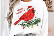 Merry Christmas Cardinal Hand-Drawn, an Illustration by SinaCreation (Thumbnail 6 of 7)