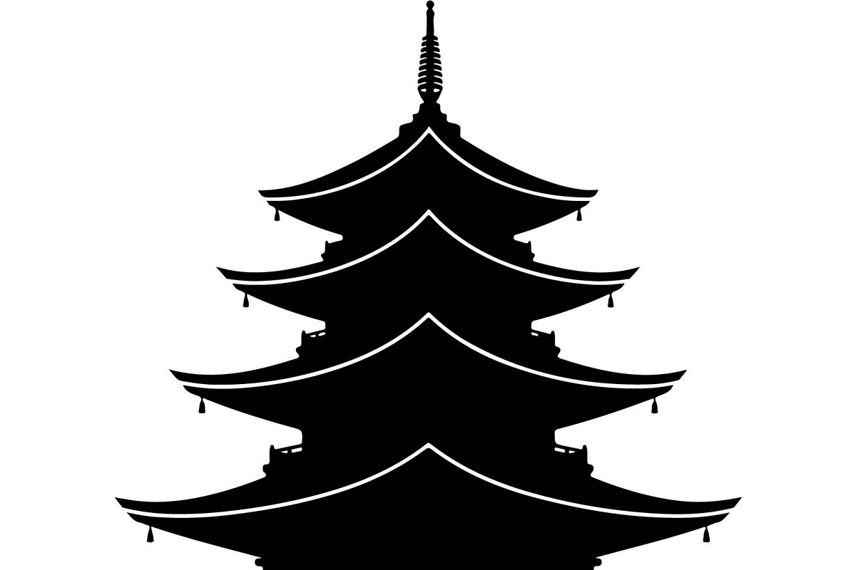Pagoda Temple Silhouette, an Object Graphic by Creativeshirt (Photo 20 of 20)