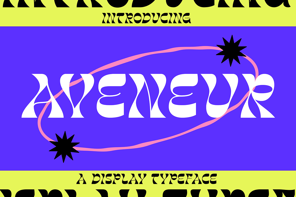 Aveneur - Unique Display, a Serif Font by Mokatype Studio (Photo 1 of 9)