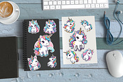 36 KAWAII Unicorn Stickers Clipart, an Animal Photo by Traffic Store (Thumbnail 3 of 5)