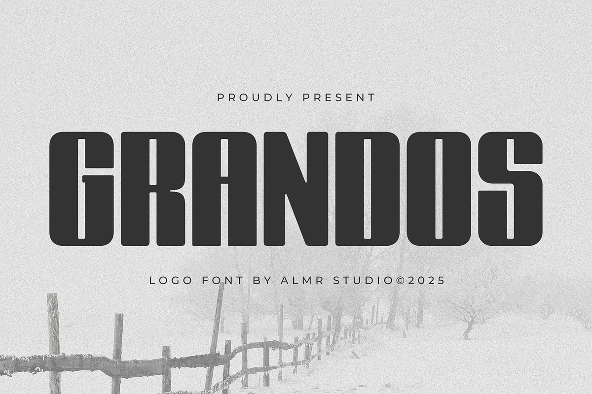 Grandos - Logo Font, a Sans Serif Font by Almeera Std (Photo 1 of 7)