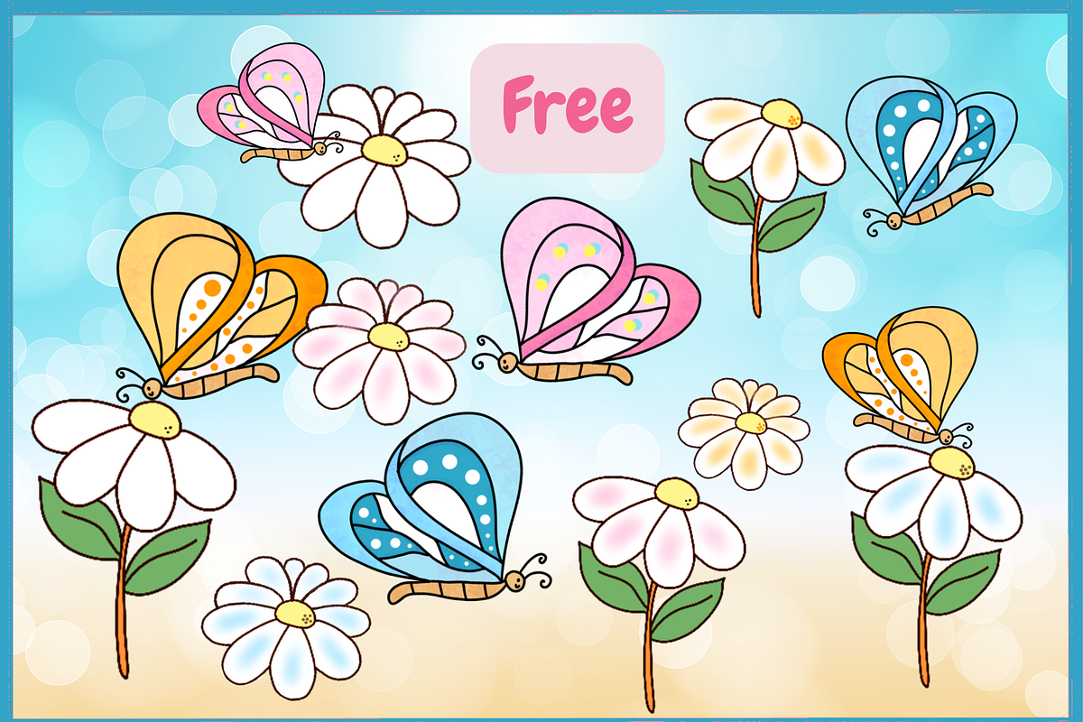 Daisytriplets-PNG fonts, a Symbol Font by It me digital art (Photo 8 of 10)