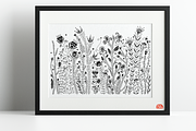 Backyard Garden Folk Art, a Pattern Graphic by Arie Clares (Thumbnail 6 of 13)