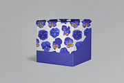 Blue Pansies Seamless Pattern, a Pattern Graphic by MarynaPetrovska (Thumbnail 11 of 11)