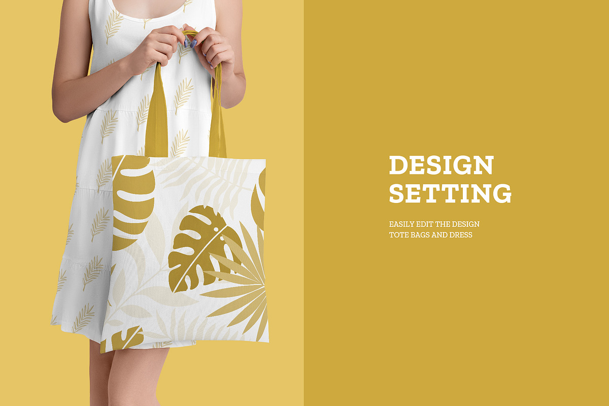 Tote Bag Mockup in the Hands of Girl, a Product Mockup by Grow Design Craft Studio (Photo 5 of 7)