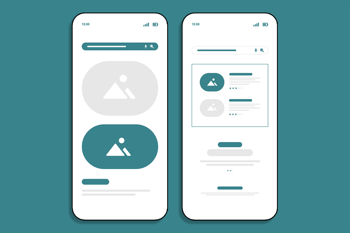 Mobile App Wireframe UI UX Design, an UI Kit Template by MightyDesign (Photo 5 of 8)