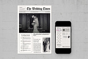 Wedding Newspaper Flyer Template, a Flyer Template by BrandPacks (Thumbnail 3 of 5)