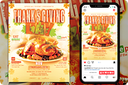 Thanksgiving Day Event Flyer, a Flyer Template by regalDRAW (Thumbnail 1 of 6)