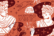 Ancient Greece. Antique Aesthetic, an Illustration by OlgaSoi007 (Thumbnail 1 of 9)