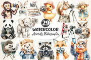 Cute Animals Photographer Clipart, an Illustration by Dream Creation (Thumbnail 1 of 6)