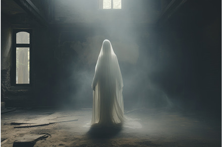 Haunting Ghost. Generate Ai, an Object Illustration by Ylivdesign