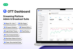 OTT Dashboard - Streaming Platform