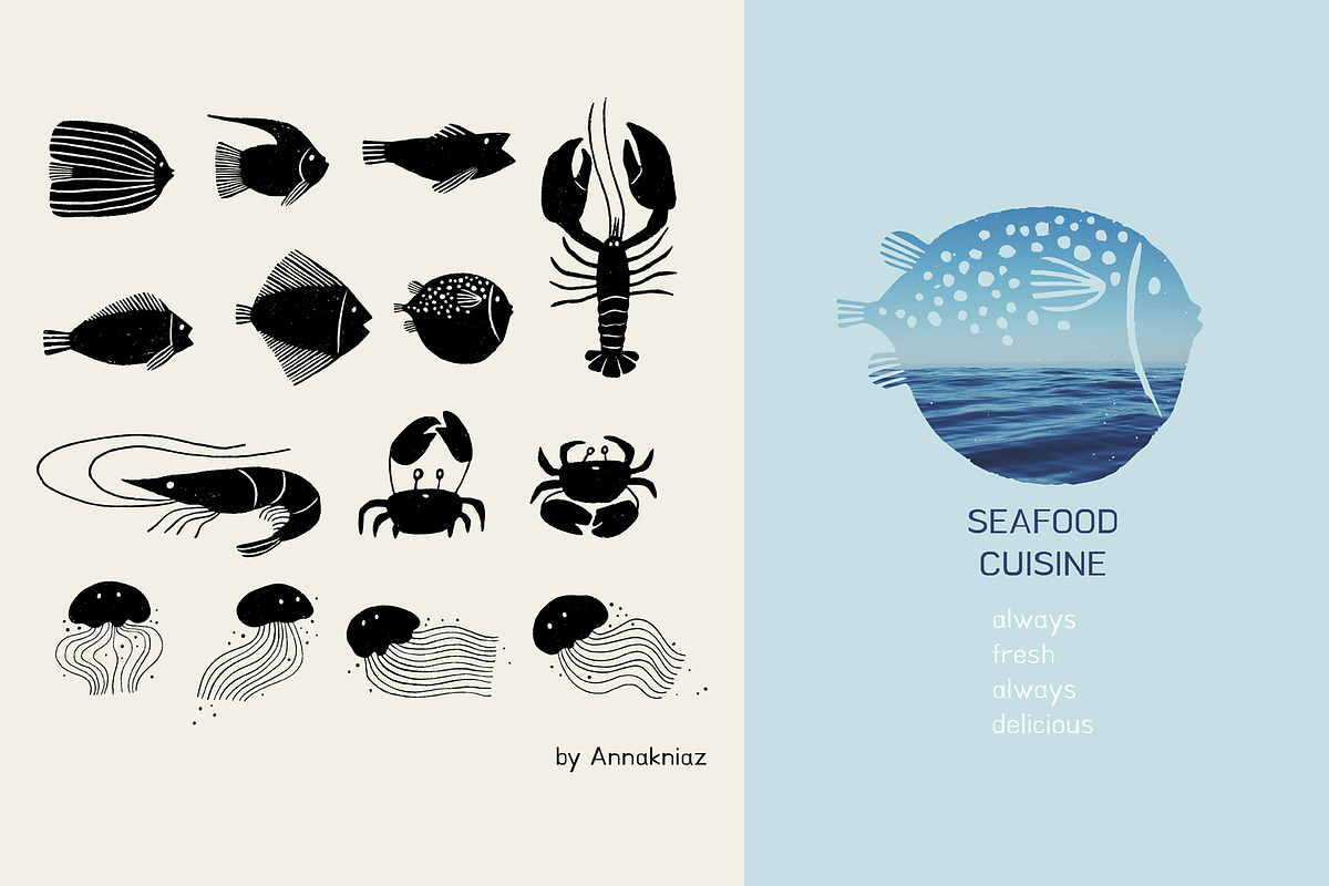 Deep Water - shapes and lines, a Seasonal Illustration by Annakniaz (Photo 5 of 16)